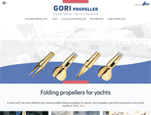 Tablet Screenshot of gori-propeller.com